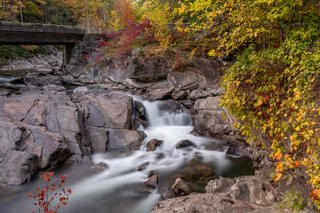 The Sinks Falls in Autumn, located in the beautiful Great Smoky Mountain National Park