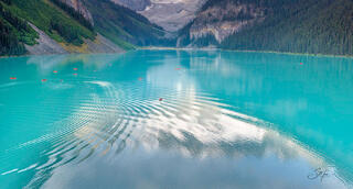 Relaxing on Lake Louise