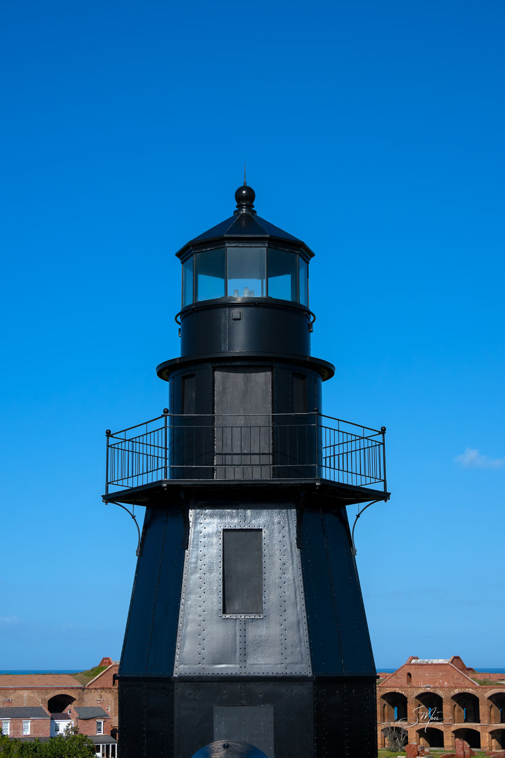 Tortugas Harbor Light Dry Tortugas National Park Entrance to Fort Zachary Taylor, a 19th-century coastal fortress, originally built to ptotect the...